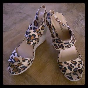 Leopard Wedges